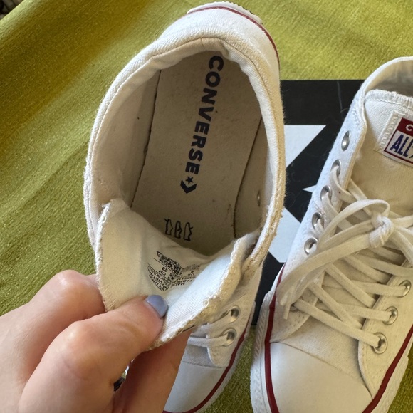 Converse White High-Top Sneakers - Picture 3 of 11